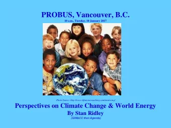 PROBUS, Vancouver, B.C. 10 a.m., Tuesday, 10 January 2017 Photo Source: