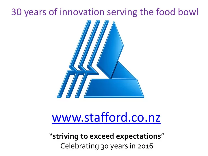 stafford co nz