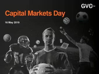 Capital Markets Day  16 May 2019  Disclaimer  NOT FOR PUBLICATION OR DISTRIBUTION IN WHOLE OR IN