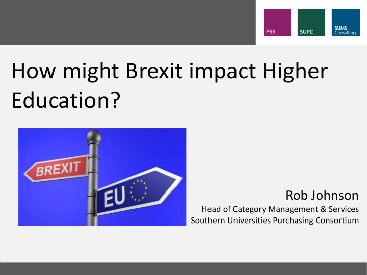 how might brexit impact higher education