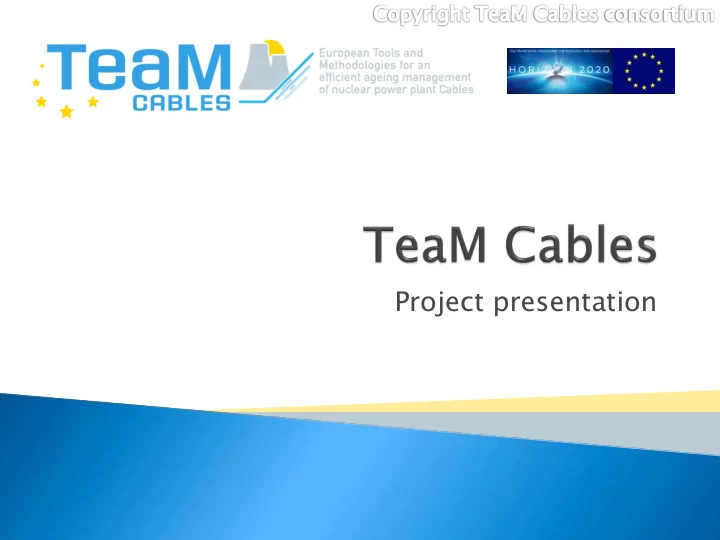 project presentation 13 partners 6 countries start