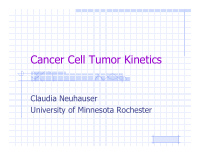cancer cell tumor kinetics