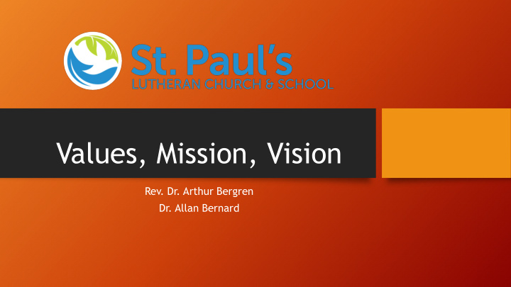values mission vision