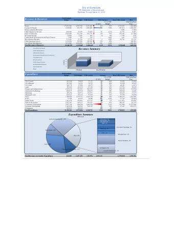 Revenues Summary  Other Financing Sources  Miscellaneous Revenue  Contributions &amp; Donations