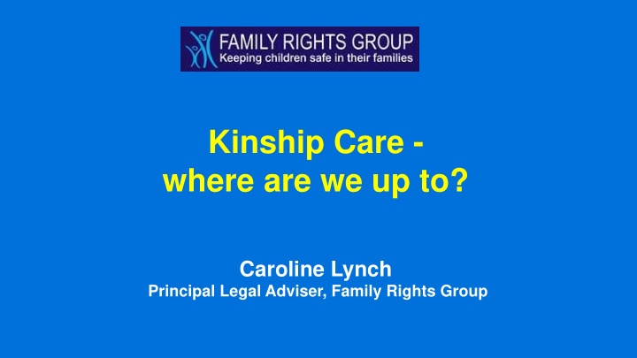 kinship care