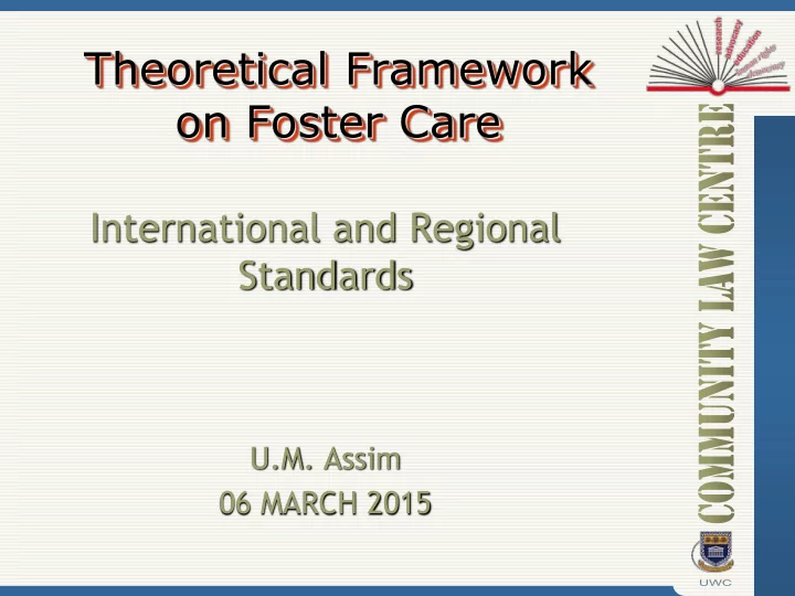 theoretical framework