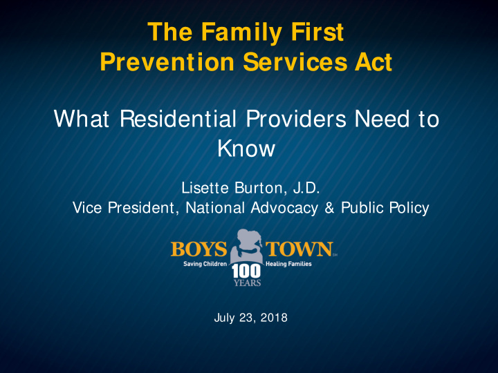 the family first prevention services act