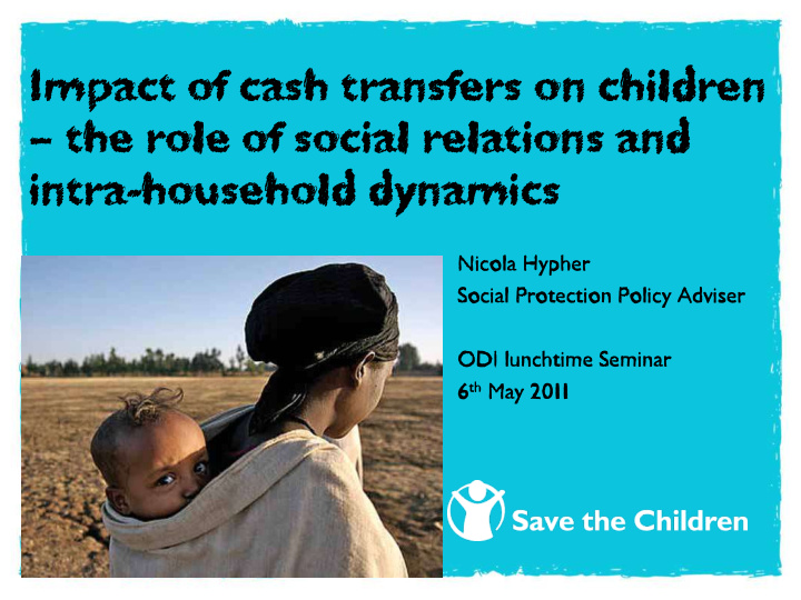 impact of cash transfers on children