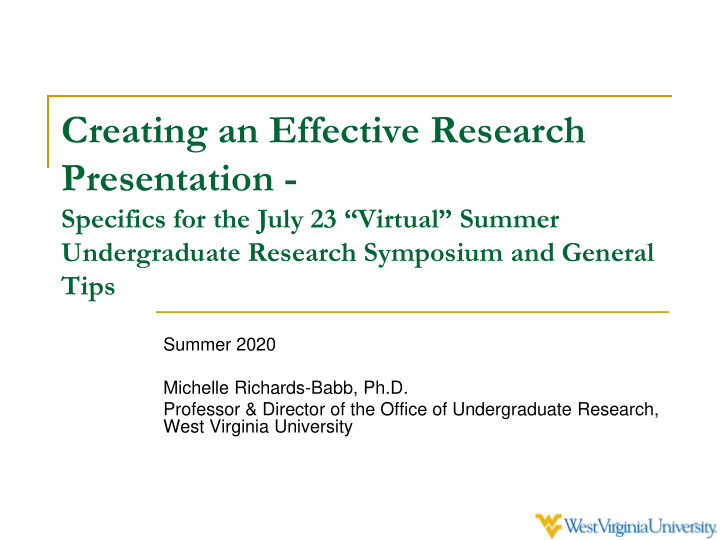 creating an effective research