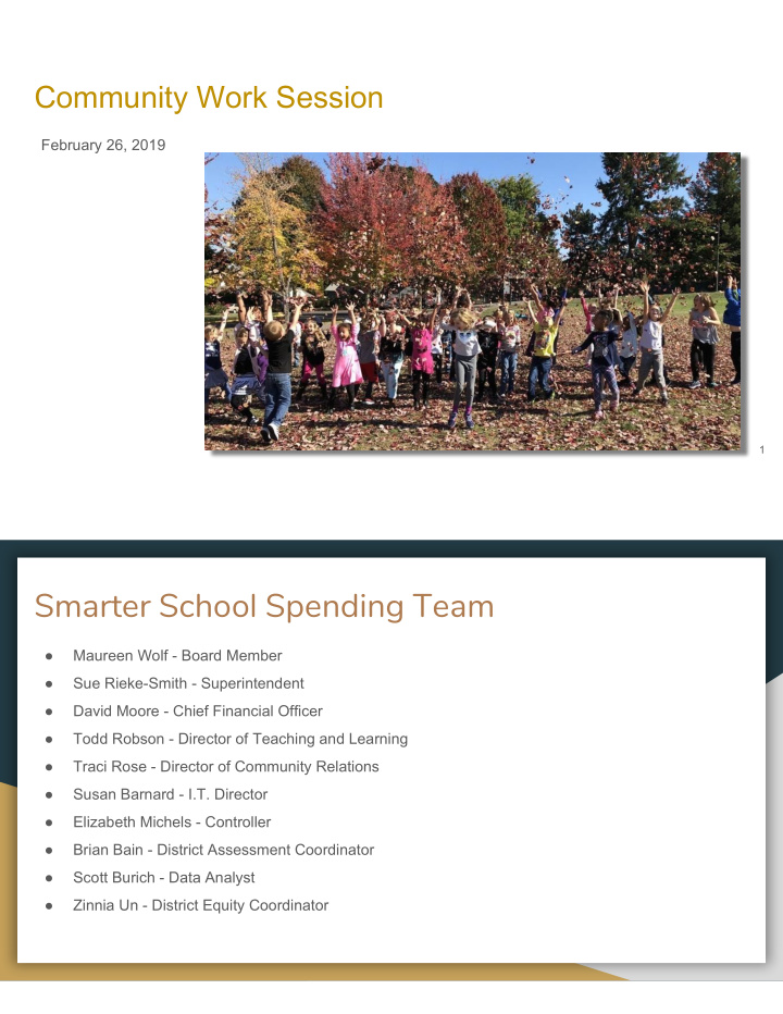 smarter school spending team