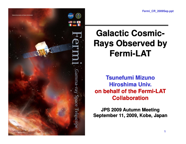 galactic cosmic galactic cosmic rays observed by rays
