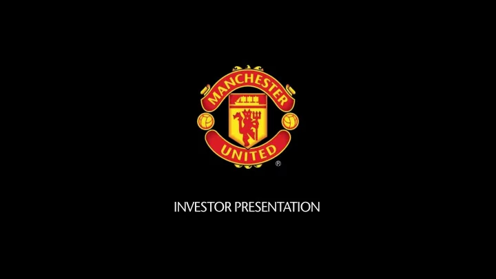 investor presentation important disclosure