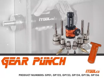 PRODUCT NUMBERS: GP01, GP122, GP123, GP124, GP126, GP156  GEAR PUNCH  PRODUCT NUMBERS: GP01, GP122,