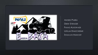 Shamlan Albahar, EBaja Conversion, Team 19F14  11/7/2019  2