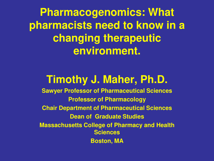 pharmacogenomics what