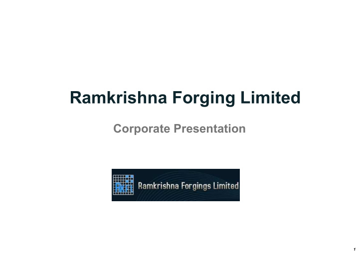 ramkrishna forging limited