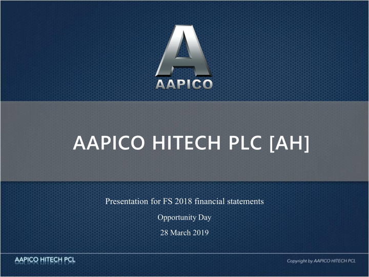 aapico hitech plc ah
