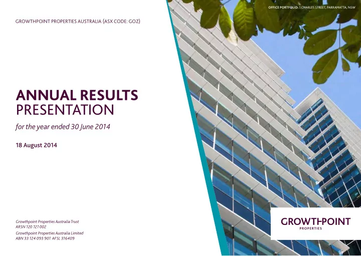 annual results presentation