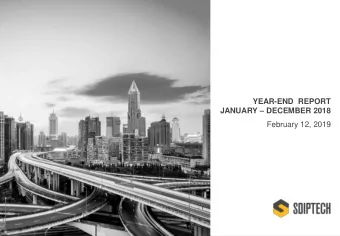 February 12, 2019  Todays presenters  JAKOB HOLM, CEO  BENGT LEJDSTRM, CFO      Joined