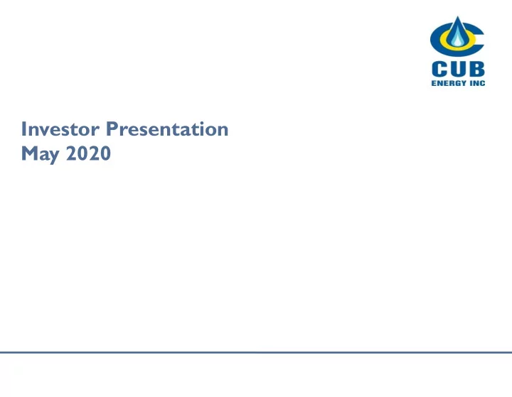investor presentation
