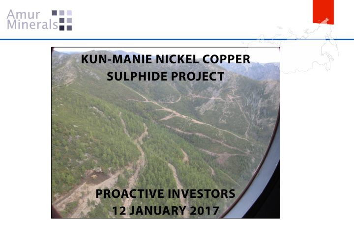 kun manie nickel copper sulphide project proactive