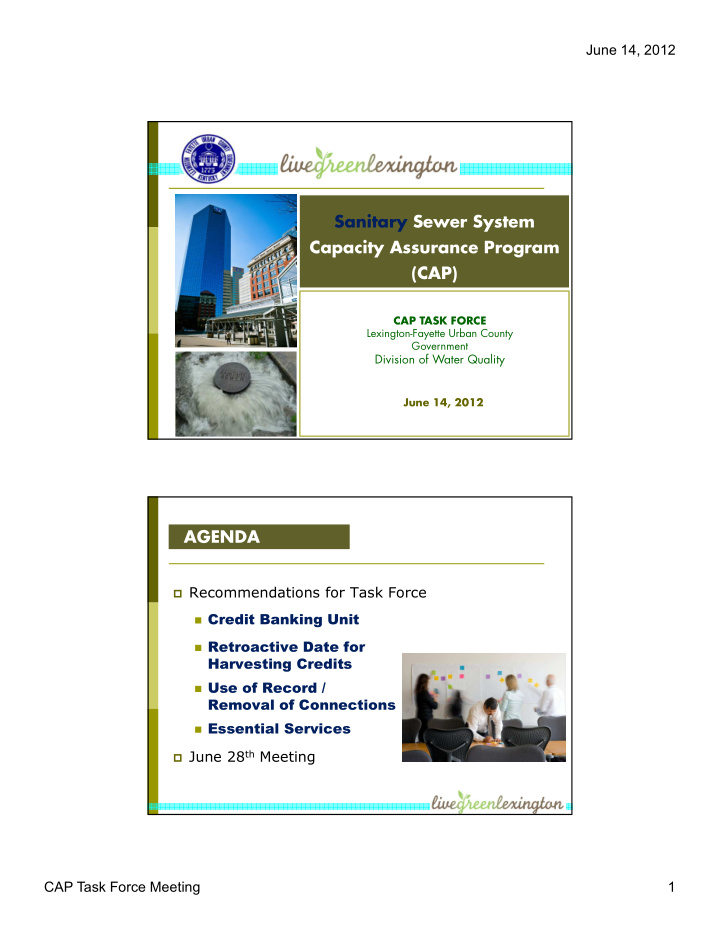 sanitary sewer system capacity assurance program cap