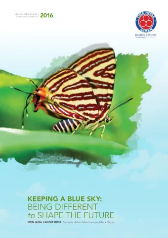 Being Different to Shape the future MENJAGA LANGIT BIRU: Berbeda dalam Membangun Masa Depan