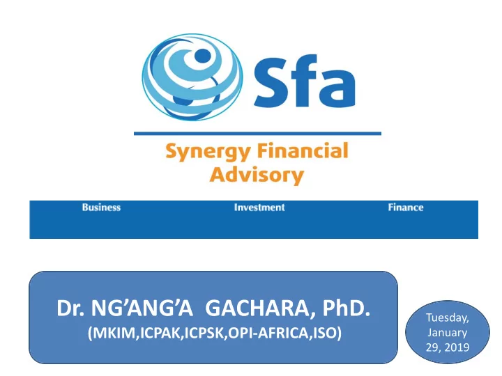dr ng ang a gachara phd
