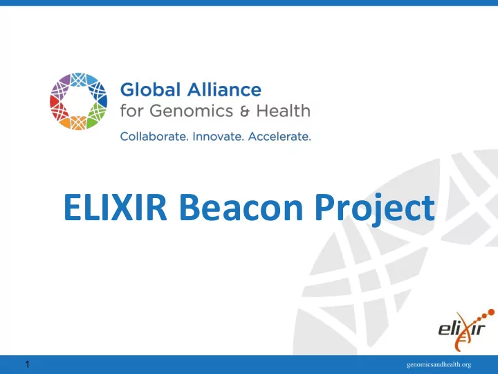 elixir beacon project