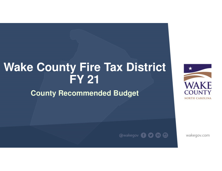 wake county fire tax district fy 21