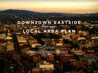 D o w n t o w n  E a s t s i D E  L o c a L  a r E a  P L a n  PLANNING &amp; DEVELOPMENT