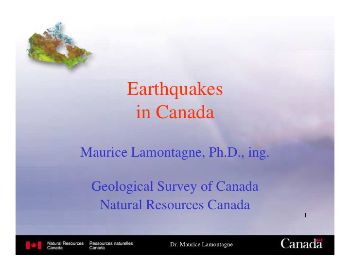 earthquakes in canada