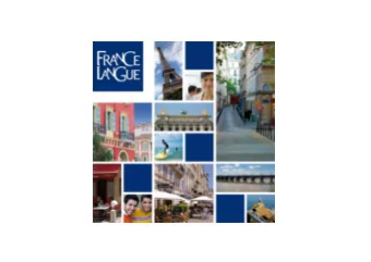 France Langue  France Langue in numbers  7 schools  5 unmissable locations  37 years