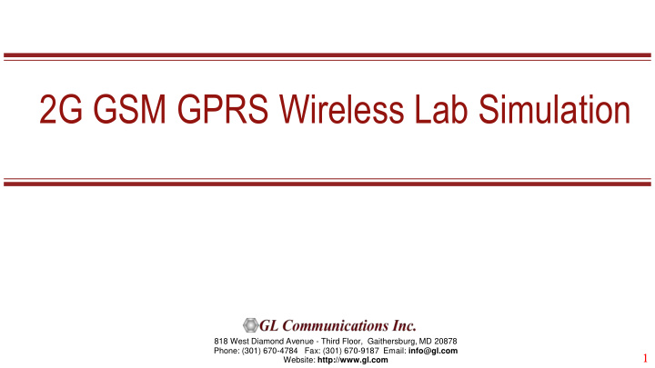 2g gsm gprs wireless lab simulation