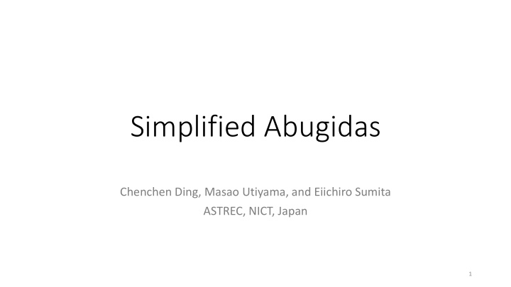 simplified abugidas