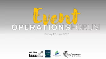 Friday 12 June 2020  EV  EVEN  ENT RISK M  K MAN  ANAGEM  EMEN  ENT  Introduction  Overview