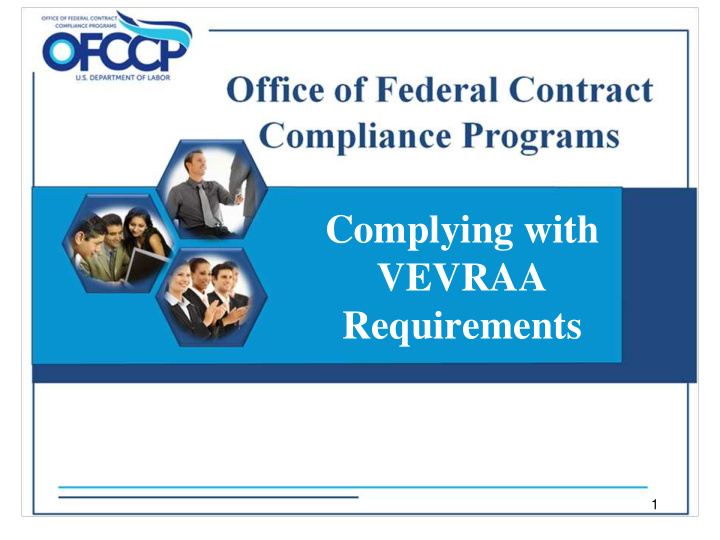 complying with vevraa requirements