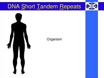DNA Short Tandem Repeats  Organism  DNA Short Tandem Repeats  Organ  DNA Short Tandem Repeats  Cell