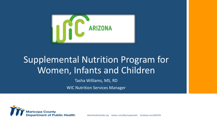 supplemental nutrition program for