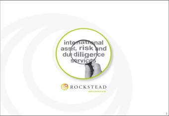 1  2  Rockstead has a unique advantage of being positioned  on both the buy side and sell side of