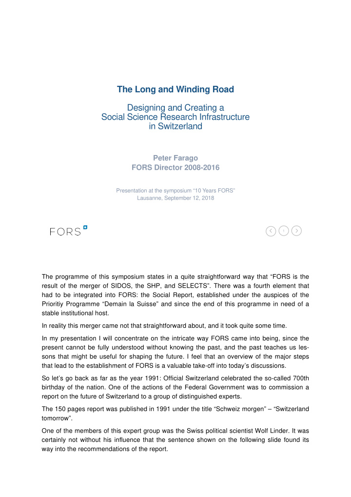the long and winding road designing and creating a social