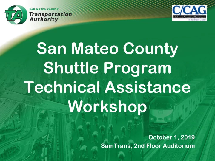 san mateo county shuttle program technical assistance