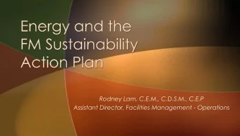 Rodney Lam, C.E.M., C.D.S.M., C.E.P  Assistant Director, Facilities Management - Operations