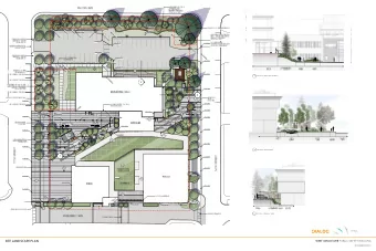 SITE LANDSCAPE PLAN  WEST VANCOUVER PUBLIC SAFETY BUILDING  NOVEMBER 2013  VIEW FROM 17TH AND