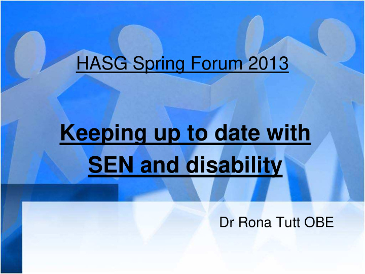 keeping up to date with sen and disability