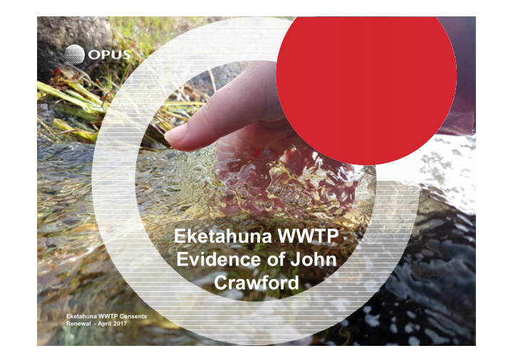 eketahuna wwtp evidence of john crawford