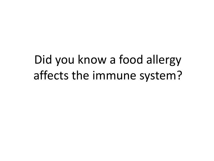 affects the immune system