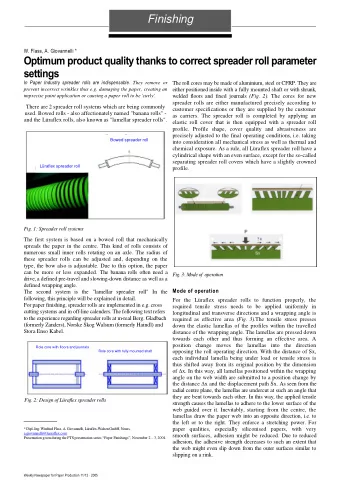 Optimum product quality thanks to correct spreader roll parameter  settings In Paper Industry