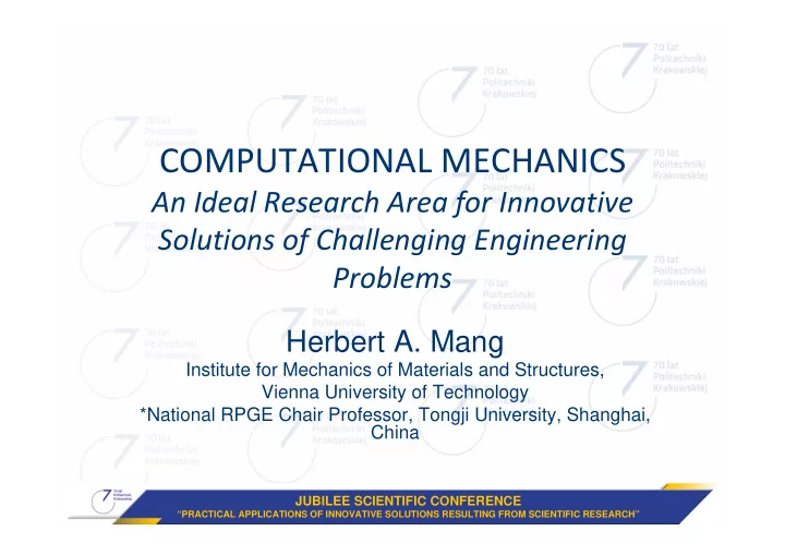 computational mechanics