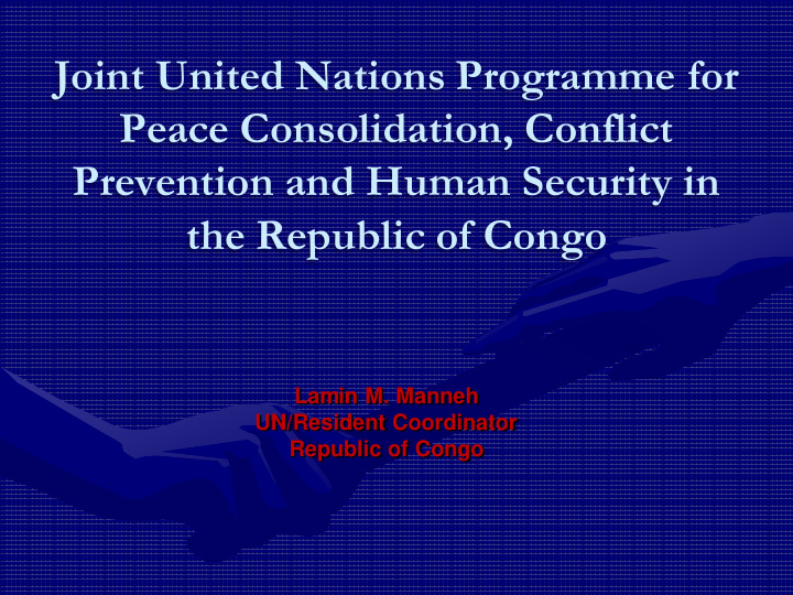 joint united nations programme for peace consolidation